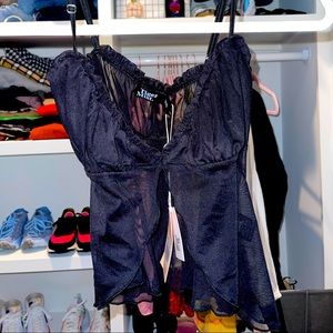 Tiger Mist Black Sheer Tank